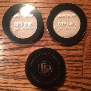 City chic/skinny latte eye shadow / banana setting
